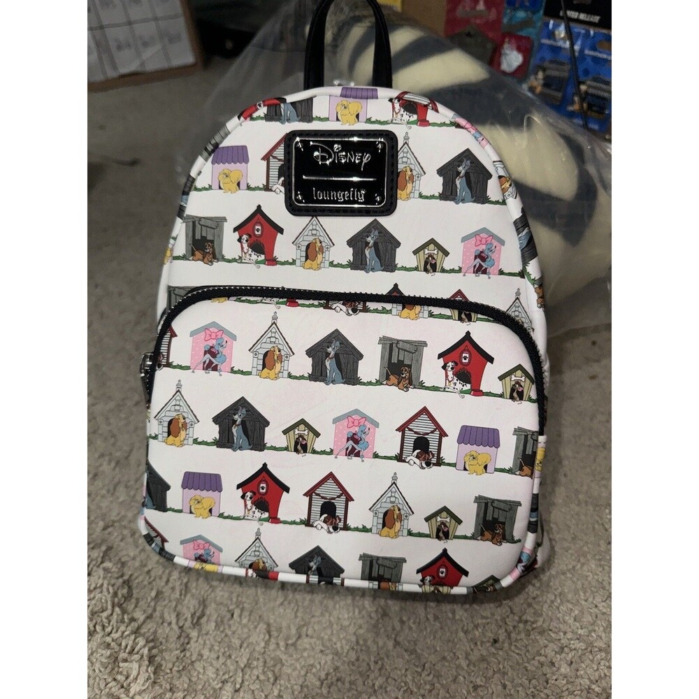 Loungefly Disney Dog Houses Backpack Exclusive Pluto Tramp Pongo Lady Dodger